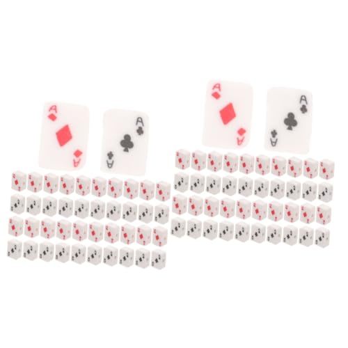 STOBOK 2 Sätze Spielkartenperlen Kuchendekorationsset Herstellung Von Perlenschmuck Tonperlen-kit Perlen Zum Basteln Diy-abstandsperlen Perlen Ton Poker-charms Polymer-ton 100 Stück * 2 von STOBOK