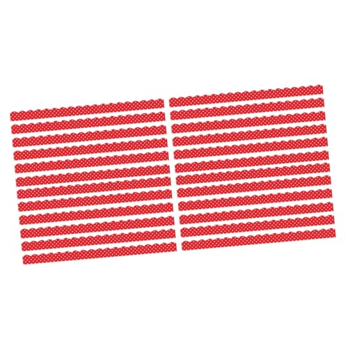 STOBOK 2 Sätze Tafelkachel Festival Pinnwand Grenze Dekorativer Randaufkleber Planke Weiße Tafel Rahmen Für Pinnwand Papier Entzückende Pinnwandgrenze Rot Pvc Weichmagnetisch 12 Stück * 2 von STOBOK