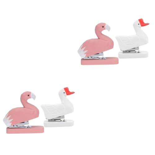 STOBOK 2 Sätze Tierhefter Aus Holz Hefter in Tierform Hundesachen Flamingo-hefter Cartoon-hefter Flamingo-bürobedarf Bausatz Die Bürogeschenke Bürodekoration Heimhefter Eisen 2 Stück * 2 von STOBOK