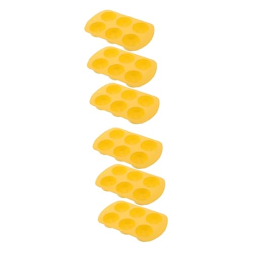 STOBOK 2 Sätze Zitronenform Giesform Soufleförmchen Kerzenformen Silikonmuffinformen Seife Form Silikonformen Zur Kerzenherstellung Einzigartige Harzformen Kieselgel Yellow 3 Stück * 2 von STOBOK