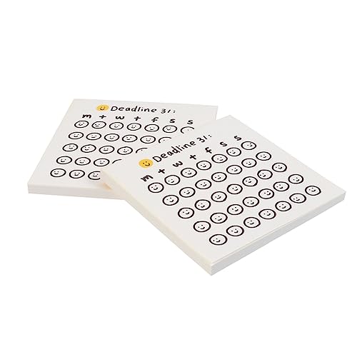 STOBOK 2 Stücke Klebrige Memo Pads Selbstklebende Note Pads Reizend Glücklich Countdown Memo Notizen von STOBOK