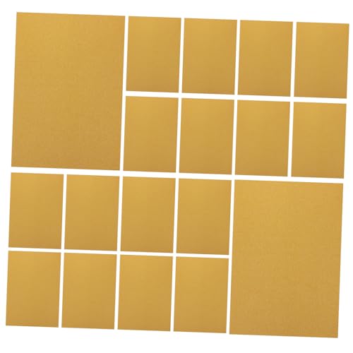 STOBOK 20 Blätter Glitzerkarton Kartenvorrat Farbig Farbiger Karton Mehrzweck-karton Zum Selbermachen Diy-material Zubehör Für Die Kartenherstellung Diy Liefert Papier Golden von STOBOK