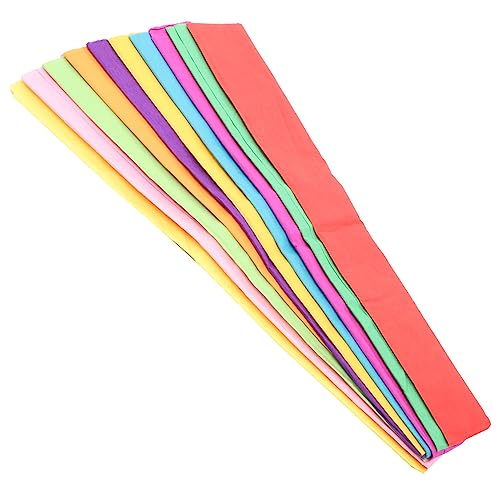 STOBOK 20 Blätter farbiges Krepppapier kreativpapier papierschere papphefter wickelpapier Quilling-Papier Pastell Bastelmaterial aus Papier doppelseitiges Origami-Papier Colorful von STOBOK