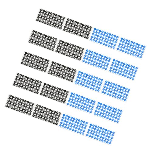 STOBOK 20 Blatt Nummern Aufkleber Doppel Mülleimer Aufkleber Allzweck Etiketten Punktmarkierungen Mini Aufkleber Nummerierte Mülleimer Nummern Für Mülleimer Tischnummern von STOBOK