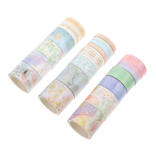 STOBOK 20 Rollen Washi-Tape-Set spaß kassetten Washi Tape-Set DIY Dekoration Albumbänder Planer-Abdeckbänder aufkleber Scrapbook-DIY-Klebebänder dekorative Klebebänder Japanisches Papier von STOBOK