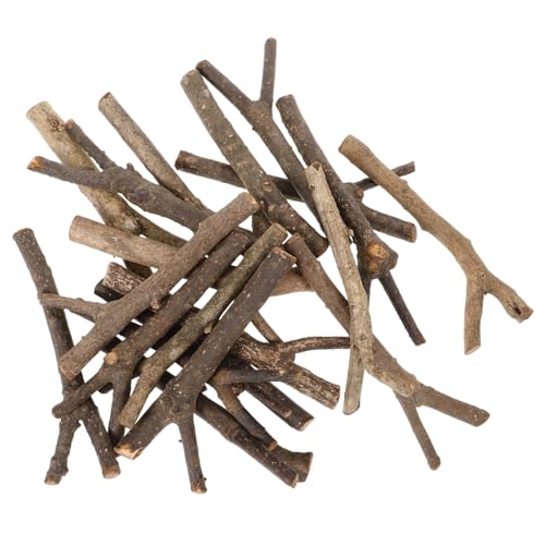 STOBOK 20 Stück Treibholzstücke Holzstäbchen für DIY Handwerk Naturholz Bastelstäbe Holzhandwerk DIY Zubehör DIY Handwerk Material Holz Holzscheite Sticks Holzzweige Stick Natürliche Zweige Sticks von STOBOK