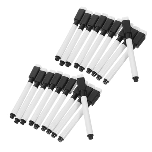 STOBOK 20 Stück Whiteboard Stifte Kühlschrank Whiteboard Radiergummi Mini Whiteboard Stifte Löschbare Löschbare Stifte Whiteboard Marker Trocken Abwischbare Whiteboard Stifte von STOBOK