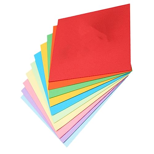 STOBOK 200 Blatt Blätter Bastelpapier selber falten bastelmaterial für bastelsets für doppelseitiges Origami-Papier Sternpapierstreifen druckpapier masse buntes Faltpapier von STOBOK