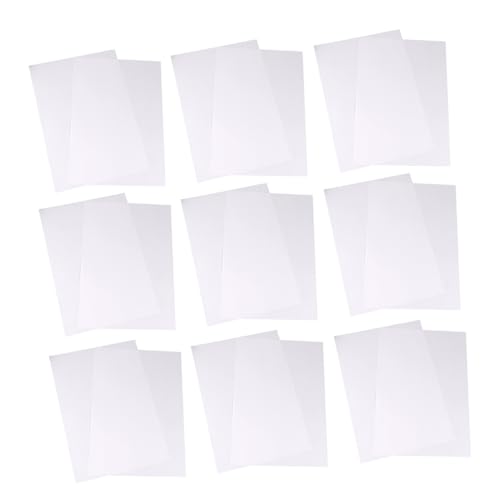 STOBOK 200 Blatt Handkontofreigabepapier Klebrige Papieraufkleber Geschenkpapier Basteln Papieraufkleber Zeichnen Scrapbook-aufkleber Seidenpapier Liniertes Geschenkpapier Stöcke Weiß von STOBOK