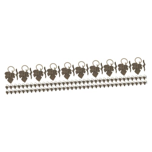 STOBOK 200 Sets Schmuckverschluss Zinklegierung Knebelverschlüsse Schmuckverbinder Knebelverschluss Für Halskette Schmuck Verbindungsschnallen Metallknebelschnallen von STOBOK