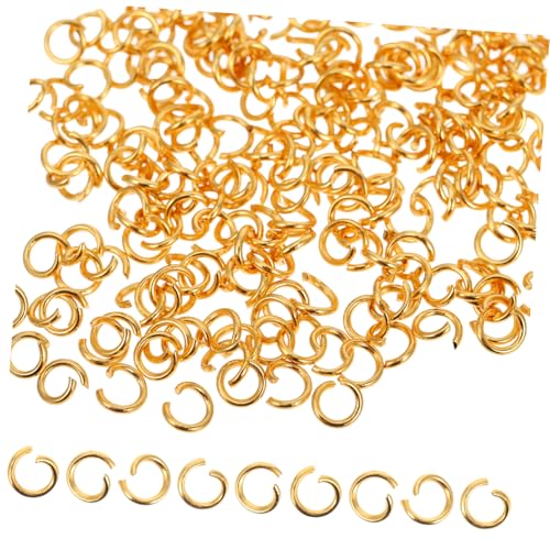 STOBOK 200st Offener Ring Aus Edelstahl Kleiner Spaltring Kleine Spaltringe Schmuck Biegeringe Offene Biegeringe Für Die Schmuckherstellung Sprungring Schmuckzubehör Ringe Golden Metall von STOBOK