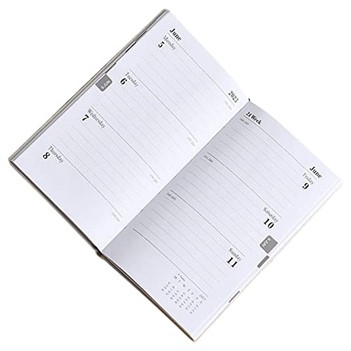 STOBOK 2023 personal organizer student de leerling notebooke nookbook Budget digitaler Kalenderplaner schülerkalender kleiner planer notizblock tragbarer Notizblock Dowling-Papier Rosa von STOBOK