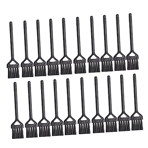 STOBOK 20St Bürstenentstaubung Bodenschrubber Computerzubehör Luftgebläse Bausatz Mini-Bürste Mikro Spitze reinigungsbürste Pinsel miniaturen Corner Cleaning Brush Bürstenreinigung Black von STOBOK