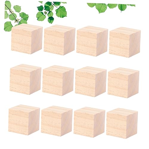 STOBOK 22St Holzblöcke spielzeug für kinder toys kinderknallzeug toys for gieskanne kinderspielzeug Puzzles für Kinder Kinderrätsel quadratischer Holzblock Holzwürfel Bambus von STOBOK