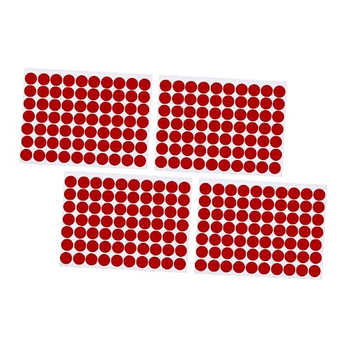 STOBOK 280 Stk Rundes Doppelseitiges Klebeband Klebepunkt Punkt Klebepunktband Klebeband Pad Doppelseitiges Pad Durchsichtiges Doppelseitiges Klebeband Bh-tape Bastelaufkleber Rot Acryl von STOBOK