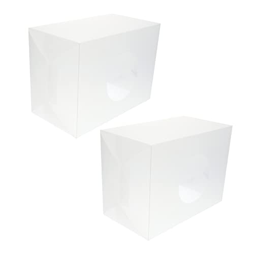 STOBOK 2Er-Box Lotterie-Box Korb Slot Veranstalter Versandkartons Ultra Wahlurne storage boxes Aufbewahrungskiste ablagekasten ornament box Transparenter Behälter Polling-Container pp von STOBOK