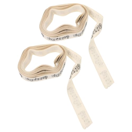 STOBOK 2St Geschenkverpackungsband Paketbänder Party-Geschenkgürtel Elegantes Band Juteband Schleife party decoration party dekoration -Dekorbänder Geschenkbänder Baumwolle Beige von STOBOK