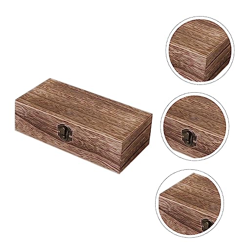 STOBOK 2er-box Holzkasten Schmuck-organizer Schmuckorganisator Für Halsketten Organizer Für Schmuckketten -schmuckkästchen Antikes Dekor Schmuck Organizer Klar Mini-schatztruhe von STOBOK