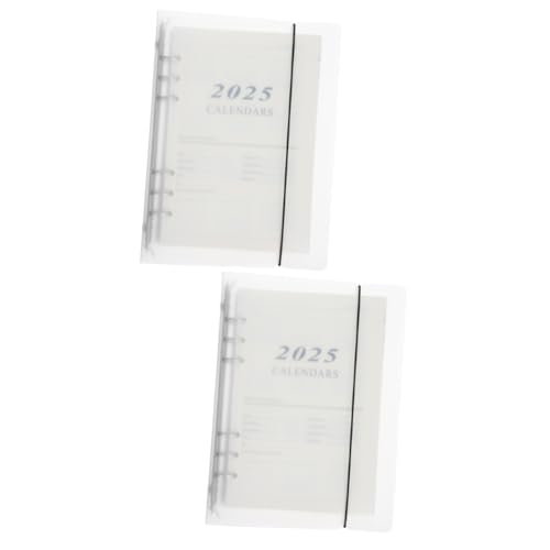 STOBOK 2st Loseblatt-notizbuch Planer Magnetischer Kühlschrankkalender Schreibtisch-organizer Magnetischer Kalender Büro Notizblock Auflisten Fünf Notizbücher Budget Agenda Zeitschrift Pp von STOBOK