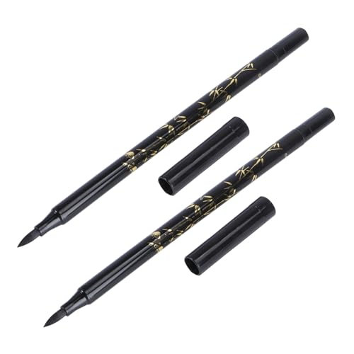 STOBOK 2st Pinselstift-kalligraphie Japanischer Pinselstift Beschriftung Sumi-pinsel Kalligraphie-marker Black von STOBOK