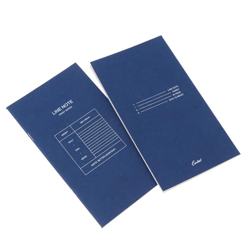 STOBOK 2st Planer Notizblöcke Für Die Arbeit Leeres Notizbuch Notizbücher Für Die Arbeit Wochenplan-notizblöcke Schülerkalender Handheld-notizbücher Schüler Notizblöcke Pvc Blue von STOBOK