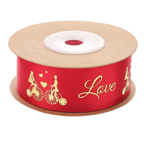 STOBOK 2st Schleife Valentinstag Verpackungsband Geschenkverpackungsband Hochzeits-diy-band Hochzeitsband Exquisites Geschenkband Valentinstag Geschenkband Band Für Valentinstag Polyester von STOBOK