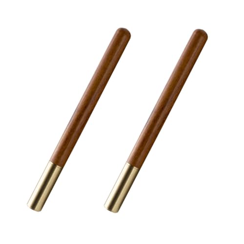 STOBOK 2st Unterschriftenstift Aus Rosenholz Tintenstift Schöner Stift Goldener Stift Punkt Stift Multifunktions-zeichenstift Schwarze Kugelschreiber Stifte Masse Gelstift Messing Brown von STOBOK