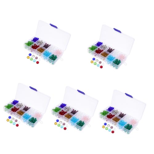 STOBOK 3 Kisten flache Kristallperlen Zange Bausatz Reize Bausätze Halskette schmuck selbstmachen bastelkasten bastel material craft kit Perlenkette zubehör selber machen Glas von STOBOK