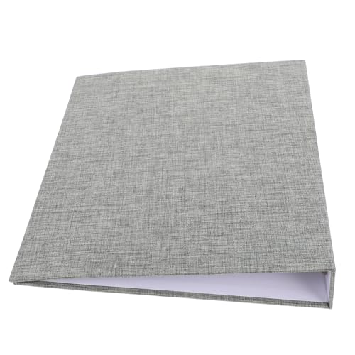 STOBOK 3 Ringbuch Projektordner Hardcover-ordner Papierbinder Dokumentenhalter Aktenordner Präsentationsmappe Hübscher Ordner Berichtsordner A4-papierordner Stoff Grey von STOBOK