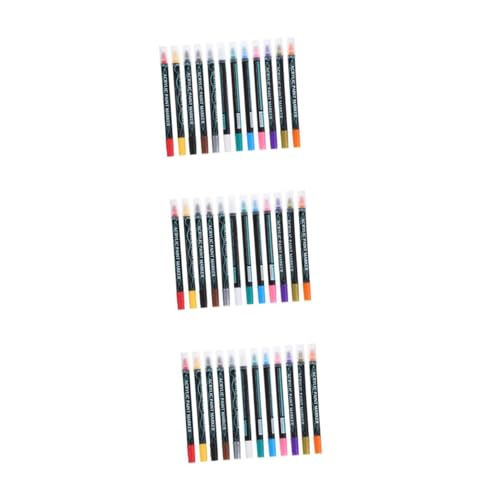 STOBOK 3 Sätze Acryl-farbstift Buntstifte Glasverlust Keramikstifte Acrylfarbe Stifte Acrylfarben Zeichenstifte Farbmarker Stift Malstifte Zeichnen Acryl-markerstifte Abs 12 Stück * 3 von STOBOK