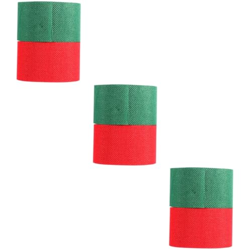 STOBOK 3 Sätze Hochzeitsdekorationsbänder Stoffband Band Zum Basteln Schleife Wickeln Seidenband Ribbon Weihnachtsdeco Weihnachtsband Verpackungsband Leinenimitat Rot 2 Rollen * 3 STOBOK 3 Sätze Hochzeitsdekorationsbänder Stoffband Band Zum Basteln Schleife Wickeln Seidenband Ribbon Weihnachtsdeco Weihnachtsband Verpackungsband Leinenimitat Rot 2 Rollen * 3 von STOBOK