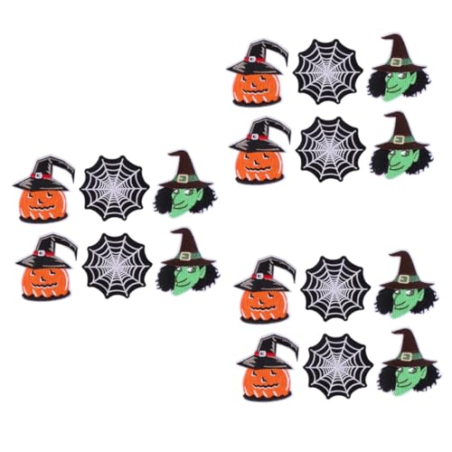 STOBOK 3 Sätze Kürbis Witch Patch Halloween -dekorationen Halloween-patch Kleiderflicken Bestickt Party Patches Für Halloween Spinnen-patch Spinnennetz Stoff 6 Stück * 3 STOBOK 3 Sätze Kürbis Witch Patch Halloween -dekorationen Halloween-patch Kleiderflicken Bestickt Party Patches Für Halloween Spinnen-patch Spinnennetz Stoff 6 Stück * 3 von STOBOK