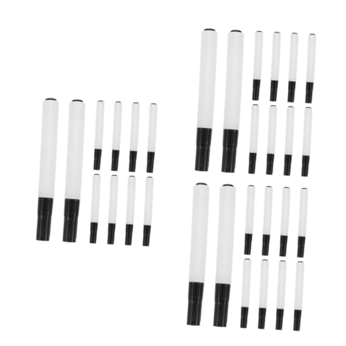 STOBOK 3 Sätze Leere Hülle Des Tafelstifts Farbstifte Für Whiteboard Marker Auf Wasserbasis Kreidestift Hersteller Für Tafel Weißer, Trocken Abwischbarer Marker Plastik 10 Stück * 3 von STOBOK