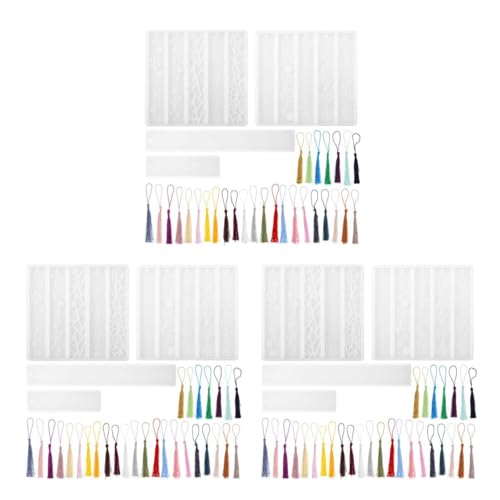 STOBOK 3 Sätze Lesezeichenform Bausätze Lesezeichenquasten zum Basteln Stift Abs Gipsform Die Silikonform Handgemachte Lesezeichen Formen aus Epoxidharz Epoxidharzformen Silikon Kieselgel von STOBOK