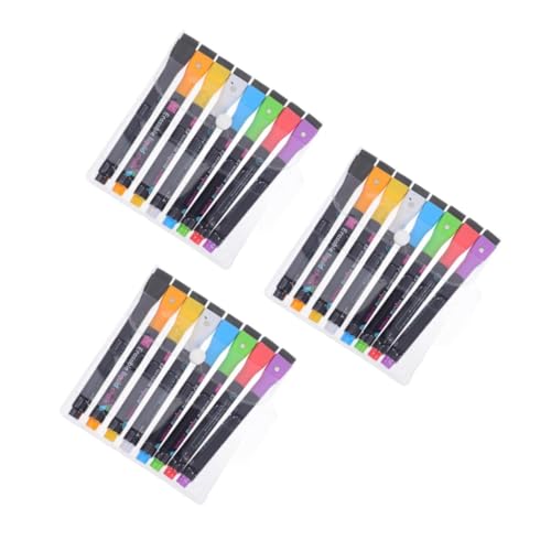 STOBOK 3 Sätze Löschbarer Lampenstift Abwaschbare, Trocken Abwischbare Marker Whiteboard-radierer Magnetische Whiteboard-marker Trocken Abwischbare Marker Magnetisch Pp 8 Stück * 3 von STOBOK