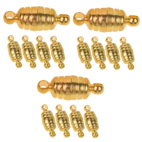 STOBOK 3 Sätze Magnetschnalle Magnetverschluss Magnetische Halskettenverschlüsse Verschlüsse Für Schmuck Verschlüsse Zur Schmuckherstellung Magnetverschlüsse Golden Kupfer 5 Stück * 3 von STOBOK