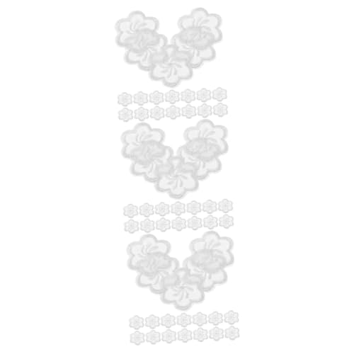 STOBOK 3 Sätze Organza-mullpflaster Abzeichen Annähen Floral Gestickter Aufnäher Patches Zum Dekorieren Kissen Dekorieren Aufnäher Patches Kompakte Nähflicken Kleiderflicken 20 Stück * 3 von STOBOK