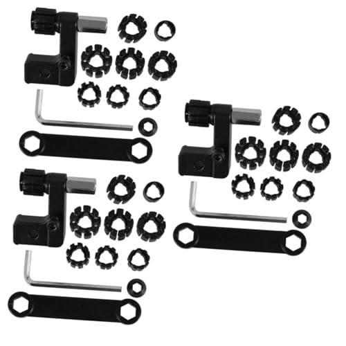 STOBOK 3 Sätze Ringhalter Bausatz C Klemme Stift Reparaturwerkzeug Ringmaß Begradigung Einsteller Ring-sicherheitssystem Schmucknadel Schraubstock Ringmesswerkzeug Werkzeuge Black Metall von STOBOK
