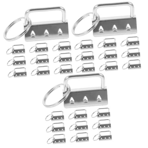 STOBOK 3 Sätze Schwanzclip Aus Metallgewebe Bundclips Taschenriemen Endet Clips Armbandanhänger Taschenherstellung Schwanzclips Armband-schlüsselanhänger Armbandclip 10 Stück * 3 von STOBOK