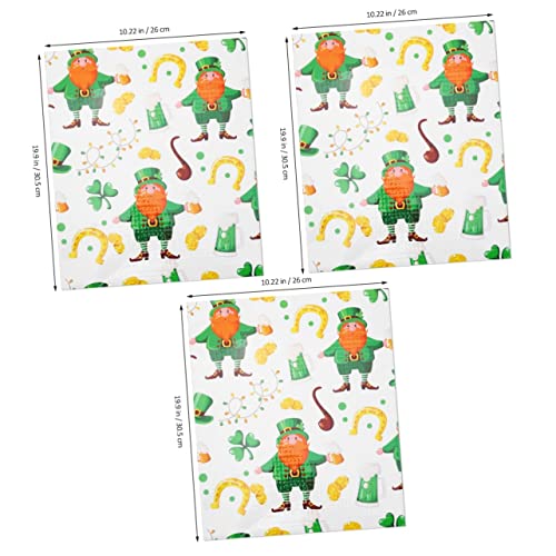 STOBOK 3 Sätze Sublimationsfolie Papier Htv-vinyl Patricks Gold Puffs Jacken Jäckchen Bügeln Bügeleisen Wärmeübertragungsvinyl Für Kleidung Grünes Wärmeübertragungsvinyl Green 3 Blatt * 3 von STOBOK