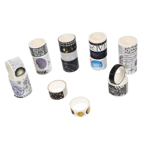 STOBOK 3 Sätze Taschenband-set Diy-bänder Diy Washi Tapes Geschenkbänder Bastelmaterial Für Kinder Bastelsets Für Kinder Aufkleber Handkontenbänder Washi Tapes Für Heimwerker 18 Rollen*3 von STOBOK