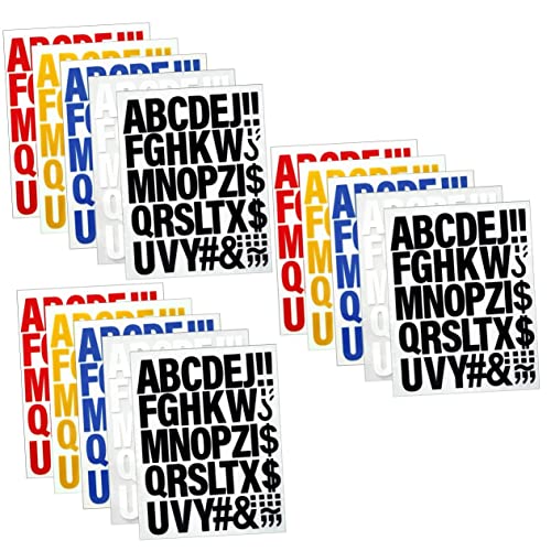 STOBOK 3 Sätze Wärmeübertragung Buchstaben Patches Abziehbilder Zum Basteln Buchstabenaufkleber Bestickte Aufnäher Für Kleidung Patches Ornamente Abzeichen Annähen Beflockung 5 Stück * 3 von STOBOK