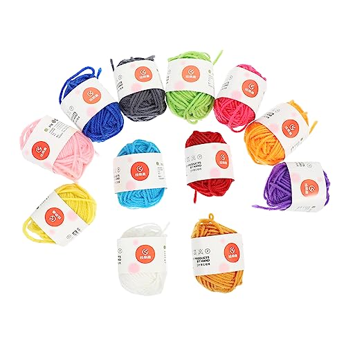 STOBOK 3 Sets Garn Baumwollfaden DIY Häkelzubehör Gefärbt Häkel Strick Und Häkelzubehör Baumwoll Strickgarn Häkeln Für Kinder Wolle Stricken Häkelzubehör Edelstahl von STOBOK