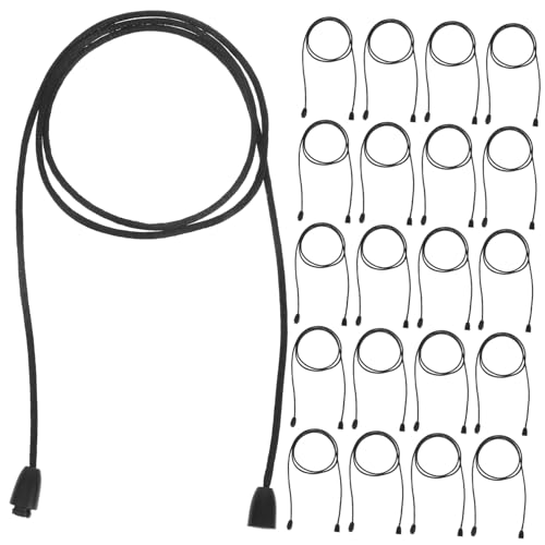 STOBOK 30 Sätze Abnehmbares Halskettenband schmuck herstellen Perlenfassverbinder Abreißbare Halskette mit Metallschnalle abbrechbarer Lanyard-Verschluss Halskette Schnur abs Black von STOBOK