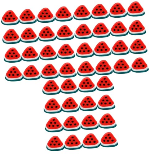 STOBOK 300 Stk Wassermelonen-Tonscheiben bastelideen rote perlen Frucht-Ton-Perlen Wassermelonen-Anhänger Fruchtperlen für Wassermelonenperlen Herstellung von Perlenschmuck Polymer-Ton von STOBOK