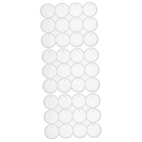 STOBOK 3St Kristall-Epoxy-Form Törtchen Knetmasse Ton formen Seifenformen für die Seifenherstellung Mini Harzform Bastelform Silikonform aus Harz Epoxid-Silikon-Gießform Kieselgel Weiß von STOBOK