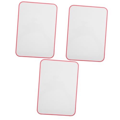 STOBOK 3St Whiteboard mit Ständer Zeichenbrett trocken abwischbar Whiteboard-Ständer Whiteboards write board büroartikel doodle Mini-Whiteboard große weiße Tafel Trockenlöschtafel Plastik von STOBOK