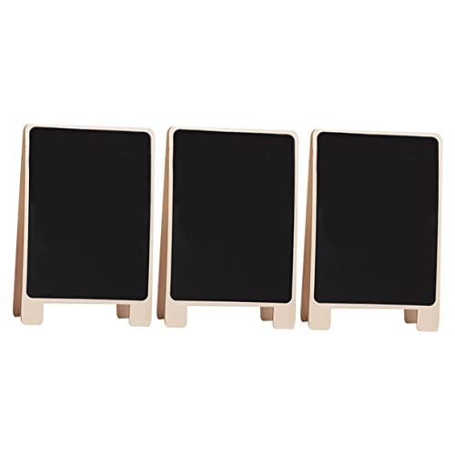 STOBOK Kreidetafeln Ständer 3er Pack Holz Schreibtafeln Memoboards Doppelseitige Schilder Staffelei von STOBOK