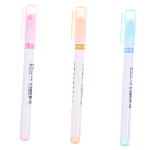 STOBOK 3st Roller-textmarker Gel-highlighter Stoffmarker Markierungsstifte Markierungen Für Die Schule Schicke Marker Süße Schulsachen Sammelalbum Textmarker Masse Plastik von STOBOK