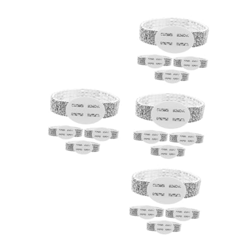 STOBOK 4 Sätze 4 Sets Handgelenk Armbänder Leuchtende Armbänder Corsagen Armbänder Brautarmbänder Für Hochzeit Strass Armband Handgelenk Corsage Armbänder Für 4 Stück * 4 von STOBOK